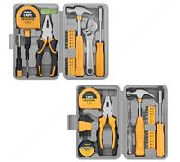Hi-Spec Tool Kit Yellow 20pc. Small Tool Kit for Home DIY & Office Repairs and Hi-Spec 24pc Yellow Household DIY Tool Kit
