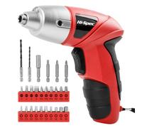 Hi-Spec Tools 3.6V Mini Screwdriver Cordless Electric Power With 23 Driver Bit Set 27 Pce
