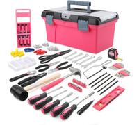 Hi-Spec Tools Apollo 170Pc Pink Household Tool Kit Set. Complete Home Tool Box Set For Diy Repairs,