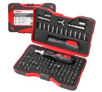 Hi-Spec Tools Hi-Spec 101Pc 1/4 Hex Multi Bit Screwdriver & Ratchet Handle Set With Case