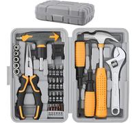 Hi-Spec Tools Hi-Spec 30Pc Small Compact Hand Tool Kit Set For Home & Office Diy. Household Toolkit Starter Repairs In A Portable Tool Box Case