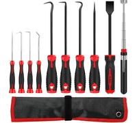 Hi-Spec Tools Magnetic Pick Up Tool Long Extra Reach Strong 10Pc Telescopic Extending Magnet