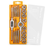 Hi-Spec Tools Metric Tap & Die Set Complete M3 To M12 Tapping And Threading Tools Hi-Spec 20Pc
