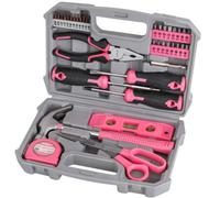 Hi-Spec Tools Pink Tool Kit 42 Pcs With Hammer, Screwdriver, Plier Diy Hi-Spec