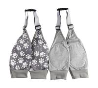 Hi Sprout Dog Elbow Recovery Sleeve with Protector Pads for Senior Dogs & Post-Surgery Front Legs, Anti-Licking Brace & Wound Care Support, Updated with Adjustable Shoulder Straps(Grey Set, XXL)