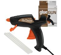 Trimits Hi-Tack Hot Glue Gun, Fine Tip, High Temp, Stand Included, 40w Gun with 3 Clear Glue Sticks(11x100mm)
