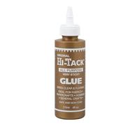 Hi-Tack Original All-Purpose Very Sticky Glue - 115ml Strong, Flexible, Clear-Drying Adhesive for Fabric, Wood, Paper, Metal & Crafts Safe, Non-Toxic, Heat-Resistant Counter-Top Stand Display