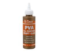 Hi-Tack PVA Craft Glue 115ml - Strong Adhesive for Fabric, Paper, Wood, Polystyrene, Foam & More Ideal for Crafting, DIY, and Repairs Fast-Drying, Versatile Bonding Solution