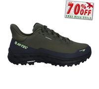 Hi-Tec Altitude Lite Mens Hiking Shoes Waterproof Mid Outdoor Trail Shoes Green