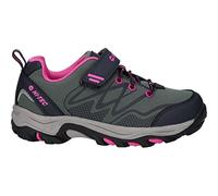 Hi-Tec Blackout Low Polyester Soft Shell Girls's Dark Forest/India Ink/Pink Hiking Boots - UK 2 / EU 34 / US 3