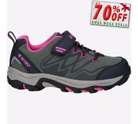 Hi-Tec Girls Blackout Low Boots, Dark Forest India Ink Pink, 10 UK