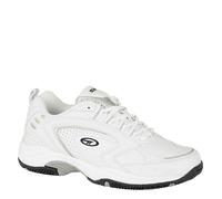 Men HITEC White/Navy PU Lightweight Trainer Non Marking TPR/Phylon Sole