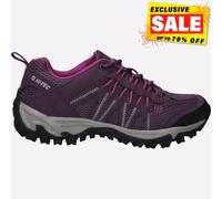 Hi-Tec Jaguar Womens Hiking Shoe, Italian Plum/Festival Fuchsia, 4 UK