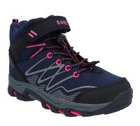 Hi-Tec Junior Blackout Mid WP Boot: Navy/Magenta: 1 Size: 1, Colour: N