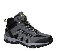Hi-Tec Mens Jaguar Mid Wp Hiking Boot, Graphite Black Citron, 8 UK