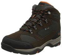 Hi-Tec Men's Storm WP Wide, DK Chocolate/DK Taupe/Burnt Orange, 8 UK