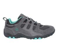 Hi Tec Quadra II Boots Grey/Mint Ghillie lacing system creates a snug, secure