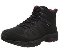 Hi-Tec Black/Grape Wine Raven Mid Boots - Size 6