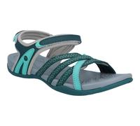 Hi Tec Savanna II Sandal Lt Taupe/Olive/Sunset Coral Elastic lace and toggle f