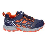 Hi-Tec Scooby Low WP JR Hiking Shoe, Naval Academy/RED Orange/Sleet, 5 UK