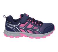 Hi-Tec Scooby Low WP JR Hiking Shoe, Naval Academy/Azalea Pink/Sleet, 3 UK
