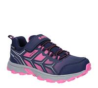 Hi-Tec Scooby Low WP JR Hiking Shoe, Naval Academy/Azalea Pink/Sleet, 4 UK