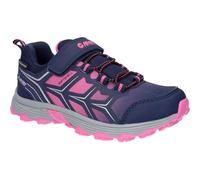 Hi-Tec Scooby Low WP JR Hiking Shoe, Naval Academy/Azalea Pink/Sleet, 4 UK