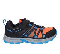 Hi-Tec Scrappy Waterproof Kids Trail Shoes Trainers Size: 1 Colour : Black/Blue Danube/Flame