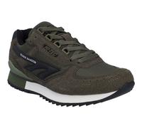 Hi-Tec Silver Shadow PU Suede/ Mens Dark Olive Lace-Up Shoes - Size UK 7