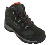 Hi-Tec Men's Storm WP Wide Walking Shoe, DK Chocolate/DK Taupe/Burnt Orange, 12 UK