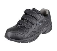 Hi-Tec XT115 Black Unisex Boys Hook Loop Girls Junior Sports Trainers