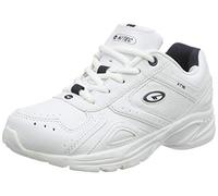 Hi-Tec Unisex XT115 Junior Fitness Shoes - White (White/Navy 011), 3 UK (35 EU)
