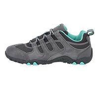 Hi-Tec QUADRA II Womens Hiking Shoe, Grey/Mint, 4 UK