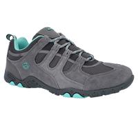 Hi-Tec QUADRA II Womens Hiking Shoe, Grey/Mint, 7 UK