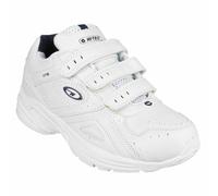Hi-Tec XT115 White Unisex Boys Girls Junior Hook Look Sports Trainers