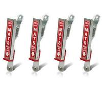 HI-TECH Car Wash Mat Clamps, Floor Mat Holders are Available in 6 Colors (4 Pack) (Red)