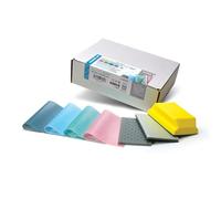 Hi-Tech Topcoat Finishing Sheet Starter Kit, Sanding Sheets, SP19155, Super Assilex + Super Buflex, K1500 - K3000, 20 Sheets + Pad & Block