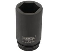 HI-TORQ 6 Point Deep Impact Socket, 3/4" Sq Dr, 34mm