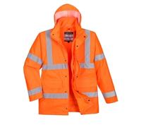 Hi-Vis 4-in-1 Traffic Jacket (Orange) XSmall