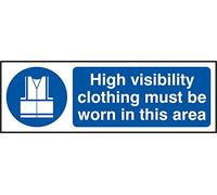 HI VIS CLOTHING RPVC (PK5) 300MM X 100MM