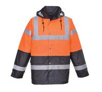 Hi-Vis Contrast Winter Traffic Jacket | High Visibility Coat | XS - 5XL