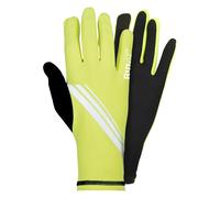 Hi Vis Cycling Gloves WOWOW Bolt Yellow Black Touchscreen Gloves with Grip