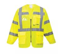 Hi Vis Executive Long Sleeved Zipped Vest Jacket Portwest S475 - M