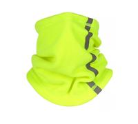 Hi-Vis Flo Green Fleece Neck Warmer, Reflective Trim
