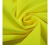 Hi-Vis Fluorescent Safety Fabric, Polyester, Lightweight, Breathable, Yellow, Green, 140cm Wide, Sold by The metre as one Continuous Length (Flo Yellow, by The Meter)