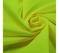 Hi-Vis Fluorescent Safety Fabric, Polyester, Lightweight, Breathable, Yellow, Green, 140cm Wide, Supplied by The metre as one Continuous Length (Flo Green, by The Meter)