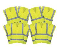 Hi-Vis For Kids Reflective Safety Vests 12 Pack High Visibility Cycling Gear for Boys & Girls Lightweight Neon Vest for Running, Walking, Bike Riding, School, Sports & Outdoor Use (Small)