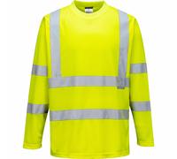 Hi Vis Long Sleeved T Shirt RIS 3279 Portwest S178