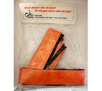 HI-vis Orange Sam Browne Extra Large Sash - Reflective Banding Great For Work/Running/Cycling