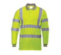 Hi Vis Polo Shirt Long sleeved RIS 3279 Portwest S277